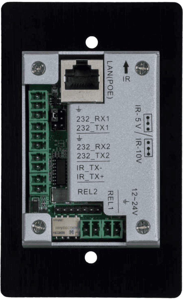 MuxLab 500816-IP - Panel de control IP PoE de 8 botones