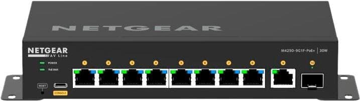 Netgear AV Line M4250-9G1F-PoE+ (GSM4210PD) - Switch Gestionable optimizado para Audio y Video sobre IP