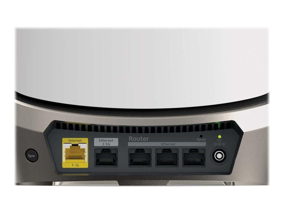 Netgear Orbi RBKE963 - Sistema WiFi 6E Mesh Cuatribanda AXE11000 de Alto Rendimiento (Pack de 3)