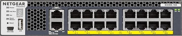 Netgear M4300-16X [XSM4316PA] - Switch Gestionable Apilable 16 Puertos 10G Multi-Gig PoE+ (199W)