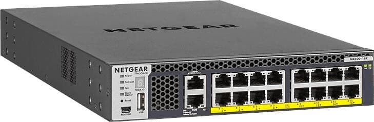 Netgear M4300-16X (XSM4316PB) - Switch Gestionable Apilable 16 Puertos 10G Multi-Gig PoE+ (500W)