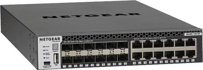 Netgear M4300-12X12F (XSM4324S) - Switch Gestionable L3 Stackable 12x10GBASE-T y 12xSFP+