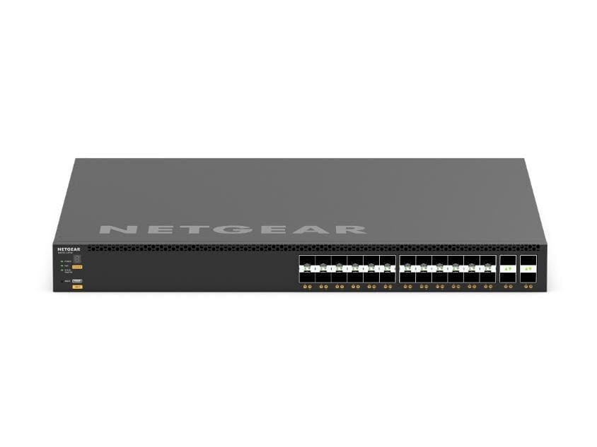 NETGEAR M4350-24F4V (XSM4328FV) - Switch Gestionable AV Line con 24 Puertos SFP+ 10G y 4 Uplinks SFP28 25G