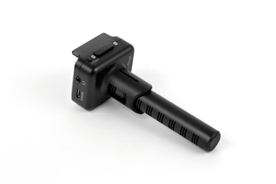 IK Multimedia iRig Mic Video – Micrófono digital tipo shotgun supercardioide para smartphone, tablet, DSLR y ordenador