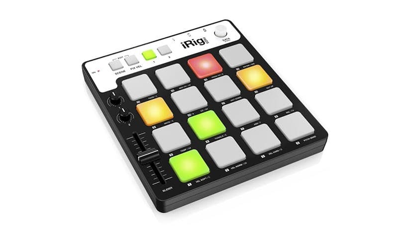 IK Multimedia iRig Pads (IPIRIGPADS) - Controlador MIDI de pads 16× para iPhone/iPad/iPod touch y Mac/PC