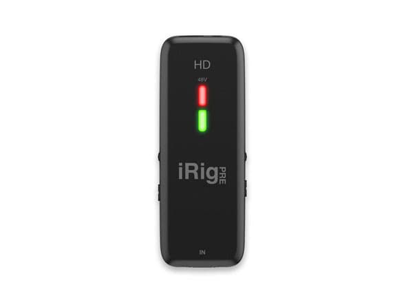 IK Multimedia iRig Pre HD - Interfaz/preamp XLR 24-bit/96 kHz para iPhone, iPad, iPod touch, Android, Mac y PC