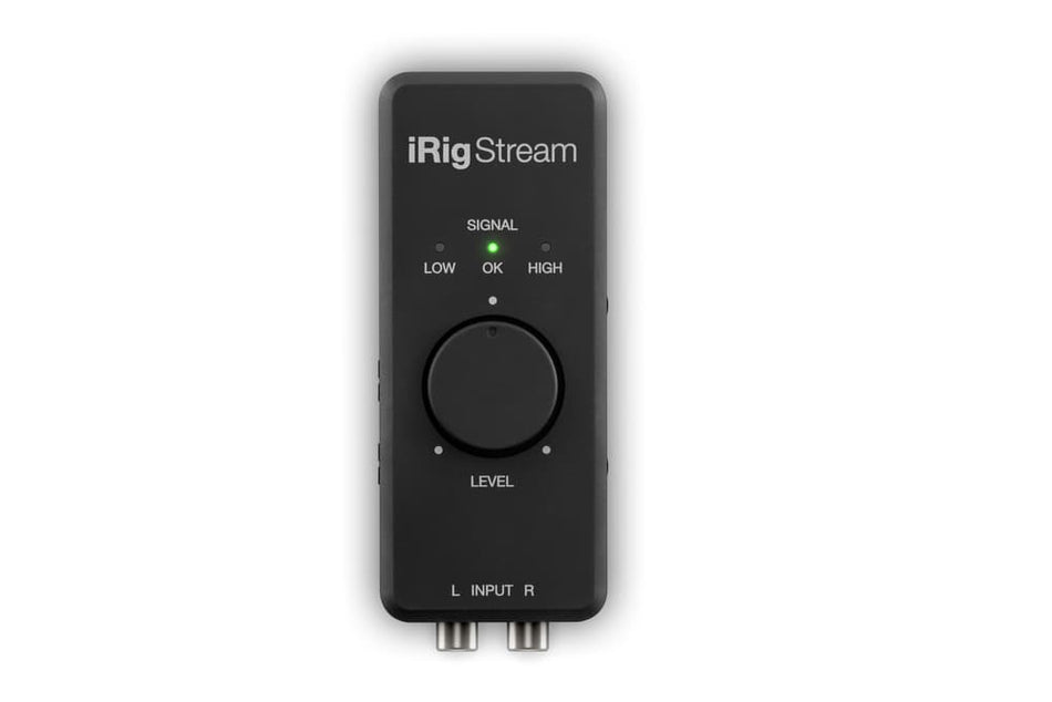 IK Multimedia iRig Stream - Interfaz para streaming estéreo 24-bit con RCA, TRRS (headset) y Loopback para iOS/Android/Mac/PC