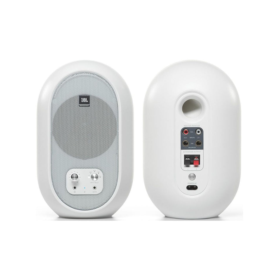 JBL 104 BTW Monitores de referencia de escritorio compactos con Bluetooth - Blanco