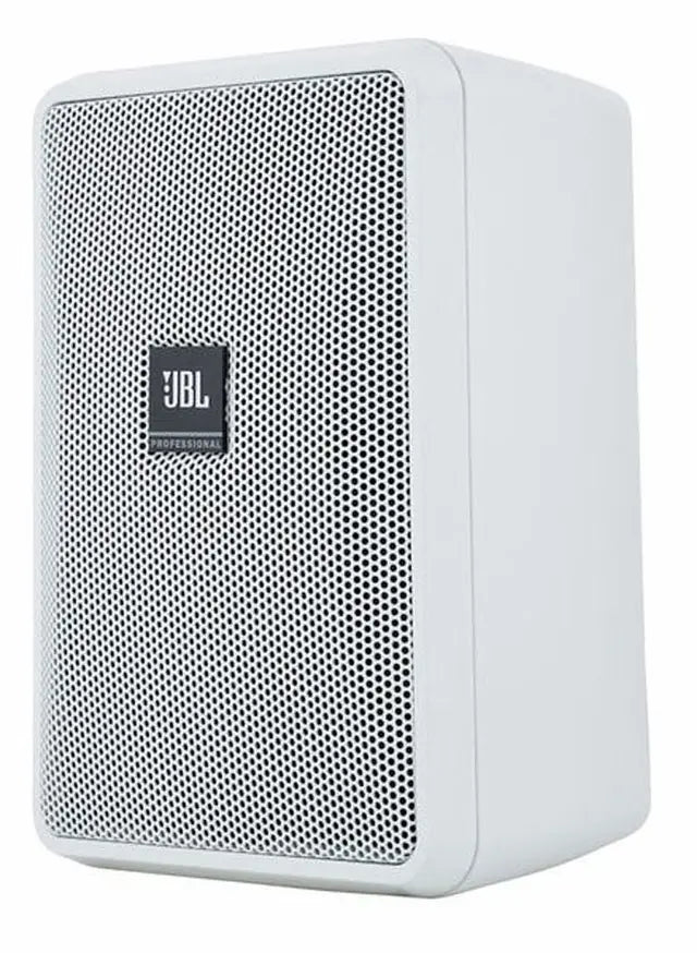 JBL Professional Control 23-1-WH - Altavoz ultracompacto 2 vías de 3″ para interior/exterior con cobertura 100°×100° (blanco, 2 unidades)