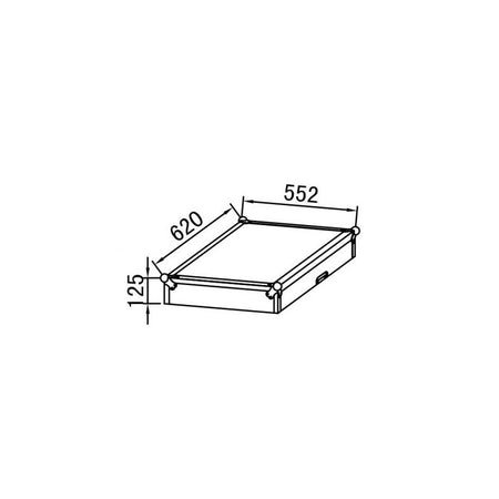 JV Case B03240 - Flightcase de 10/18U con bandeja y mesa