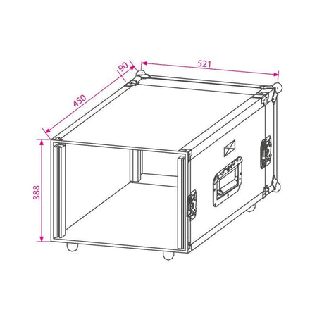 JV Case B03209 - Flightcase Rack 19" 8U - Tempo Shop