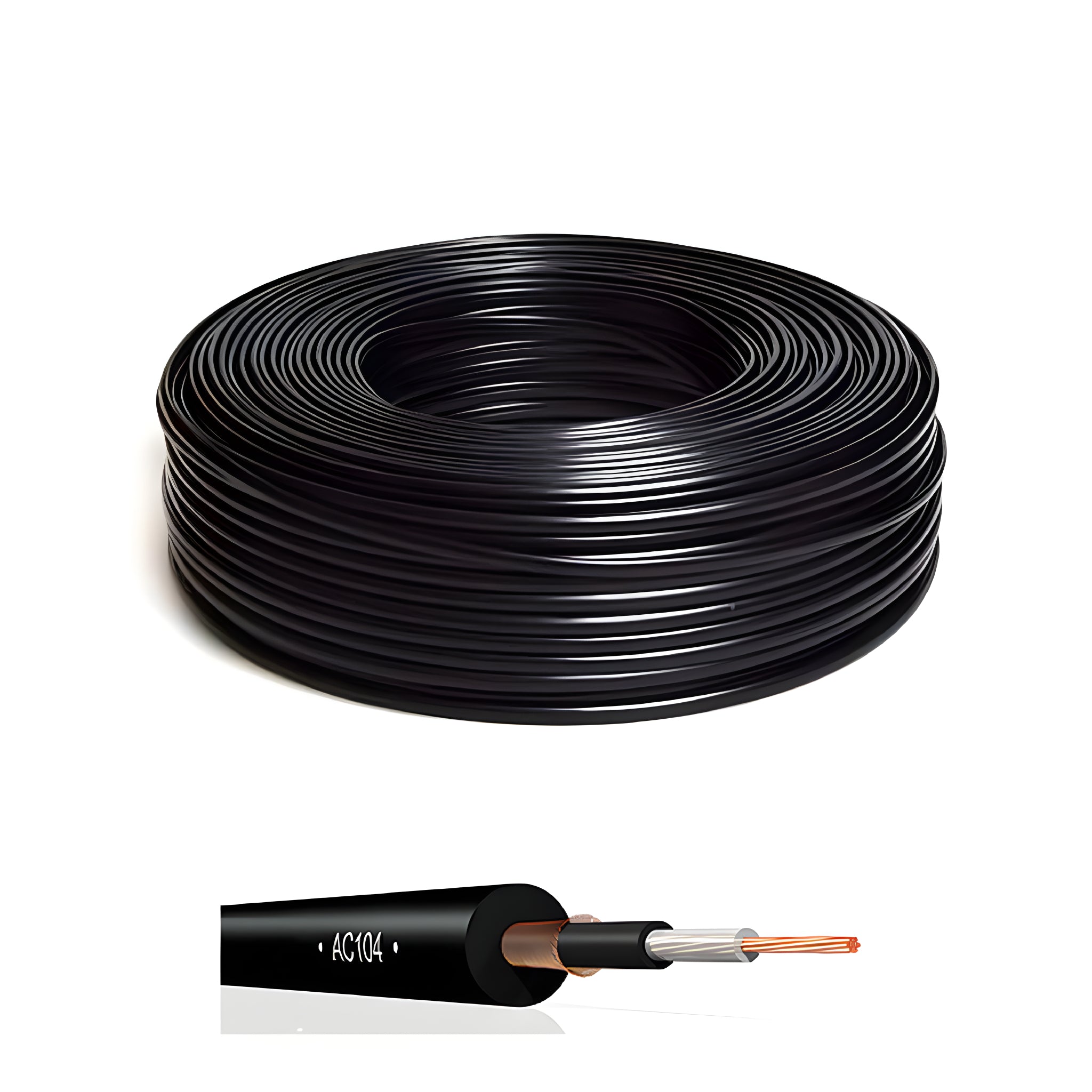 Klotz Cables AC104SW100 - Cable Pro Audio high - flex con conductor de cobre desnudo, aislado. 45gr/m. 6,1mm diámetro. 100m - Tempo Shop