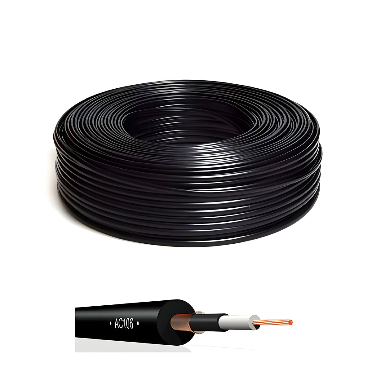 Klotz Cables AC106SW.100 - Cable Prime Audio high - flex con conductor de cobre desnudo, aislado. 50gr/m. 6,5mm diámetro. 100m - Tempo Shop