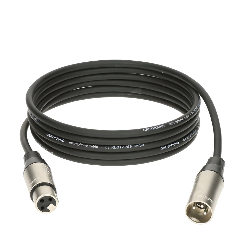 Klotz Cables GRG1FM10.0 - Cable de micrófono. Cobre 99,95% puro. XLR Macho/hembra. 10m - Tempo Shop