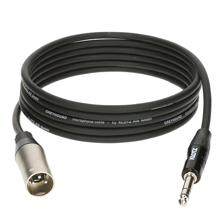 Klotz Cables GRG1MP060 - Cable de micrófono balanceado. XLR macho de 3 puntos - Jack Stereo. 6m - Tempo Shop