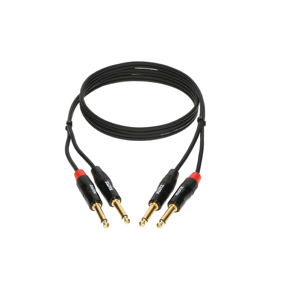 Klotz Cables KT - JJ090 - Cable de sonido 2x Jack Mono - 2x Jack Mono. 0,9m - Tempo Shop
