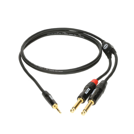 Klotz Cables KY5 - 090 - Cable de sonido. Mini Jack Stereo - 2x Jack Mono. 0,9m - Tempo Shop