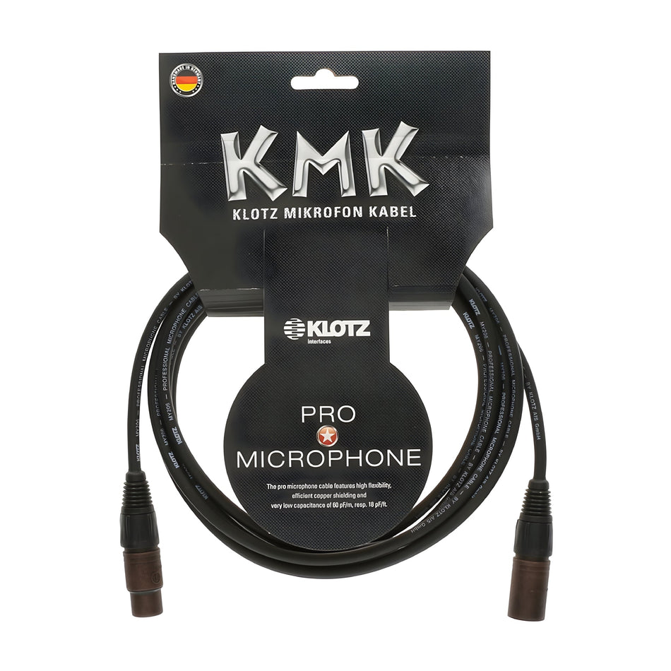 Klotz Cables M1FM1K0750 - Cable de micrófono. XLR de cobre macho Neutrik - XLR de cobre hembra Neutrik. 7,5m - Tempo Shop