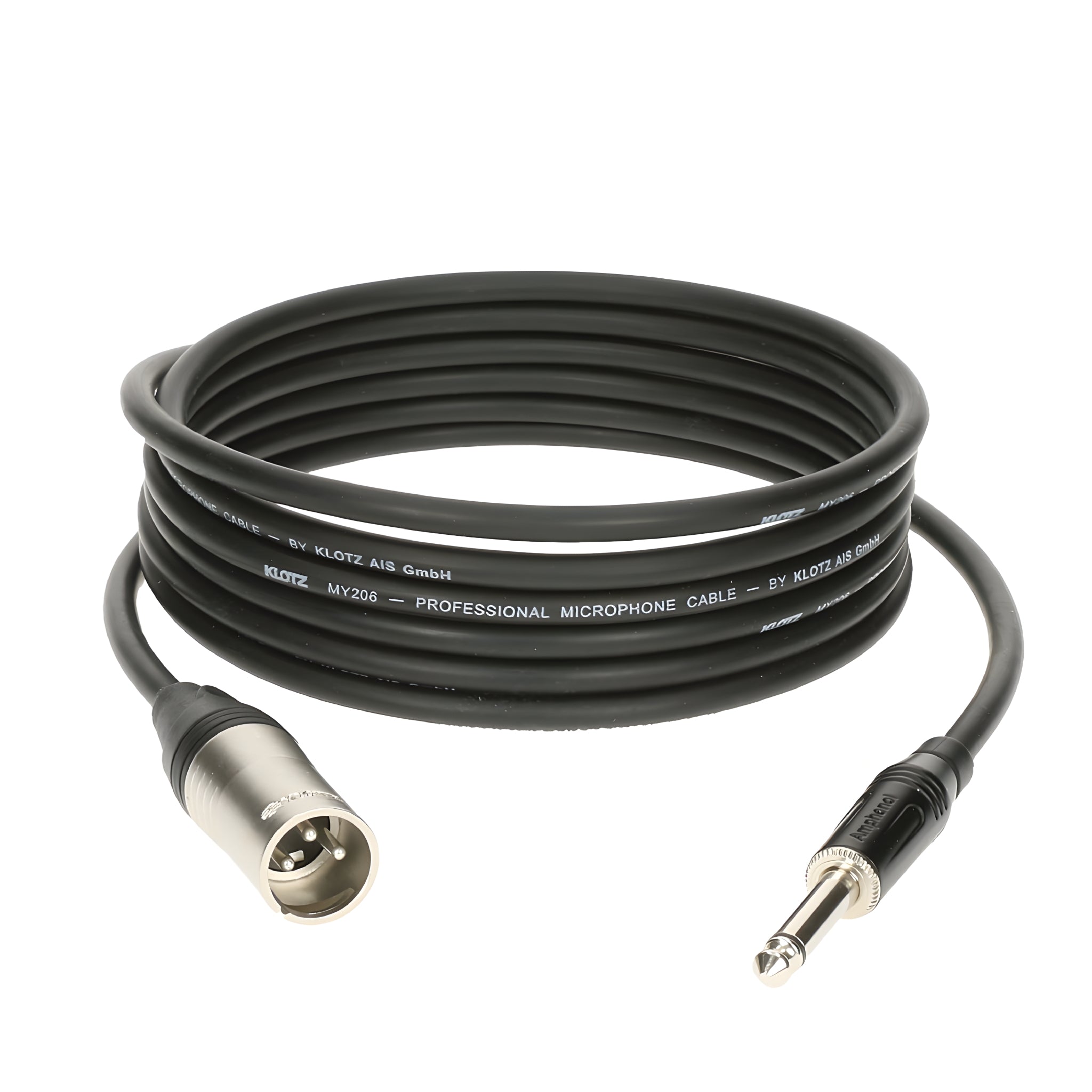 Klotz Cables M1MP1K0500 - Cable de micrófono. XLR macho - Jack Amphenol Mono. Sin balancear. 5m - Tempo Shop