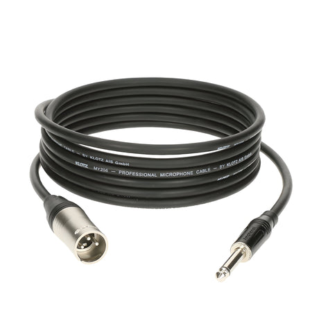 Klotz Cables M1MP1K0500 - Cable de micrófono. XLR macho - Jack Amphenol Mono. Sin balancear. 5m - Tempo Shop