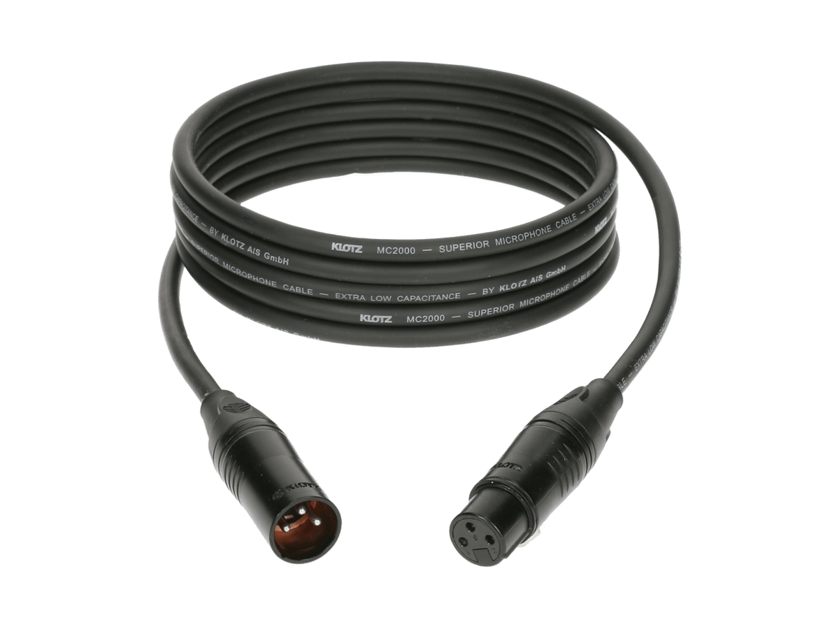 Klotz Cables M2KB1FM - 0300 - Cable de micrófono. XLR macho - XLR hembra. 3m - Tempo Shop