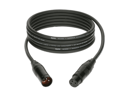 Klotz Cables M2KB1FM - 0300 - Cable de micrófono. XLR macho - XLR hembra. 3m - Tempo Shop