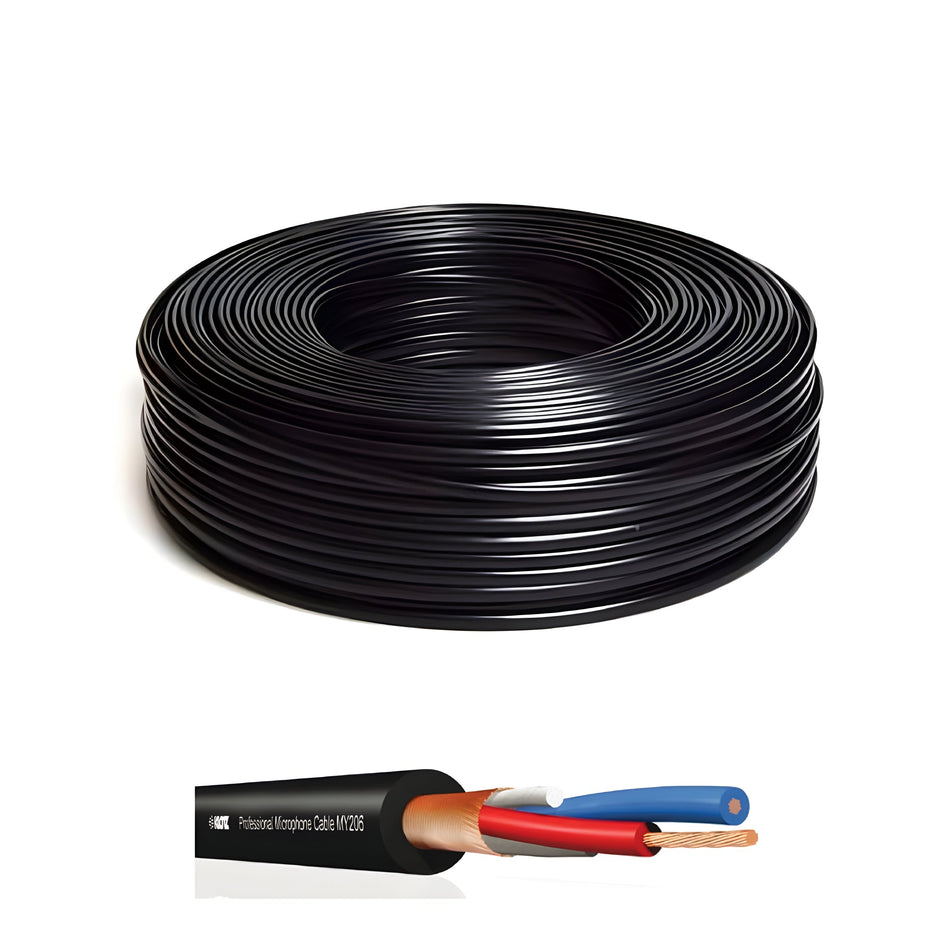 Klotz Cables MY206SW.100 - Cable de micrófono high - flex de PVC con conductor de cobre desnudo. Densidad 45gr/m. 6,15 mm de diámetro. 100m - Tempo Shop