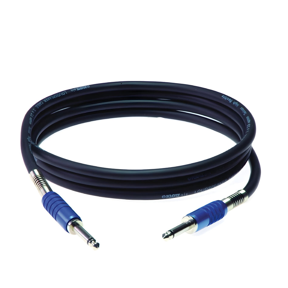 Klotz Cables SC1PP01SW - Cable de altavoz para bafle. Jack mono - Jack mono. Con identificador para escribir la referencia. 1m - Tempo Shop