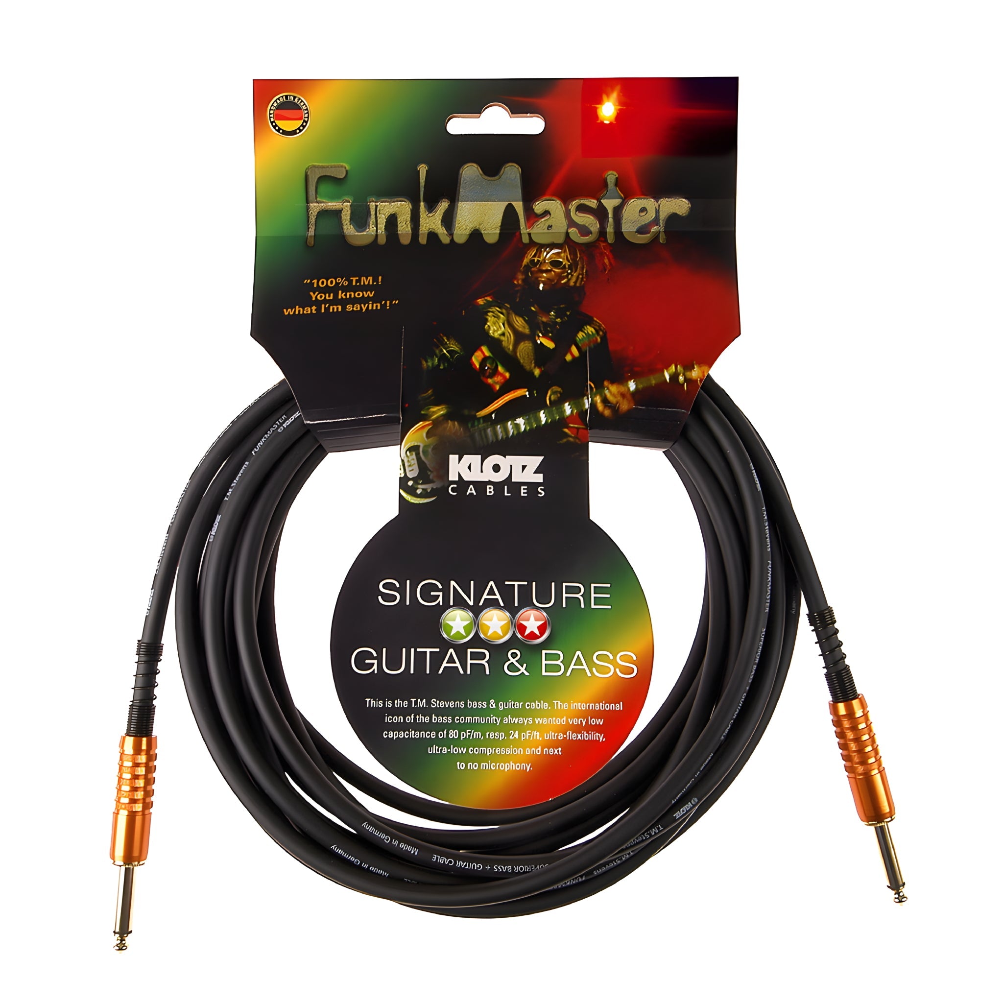 Klotz Cables TM - 0450 - Cable de instrumento para bajo. Jack mono - Jack mono. 4,5m - Tempo Shop