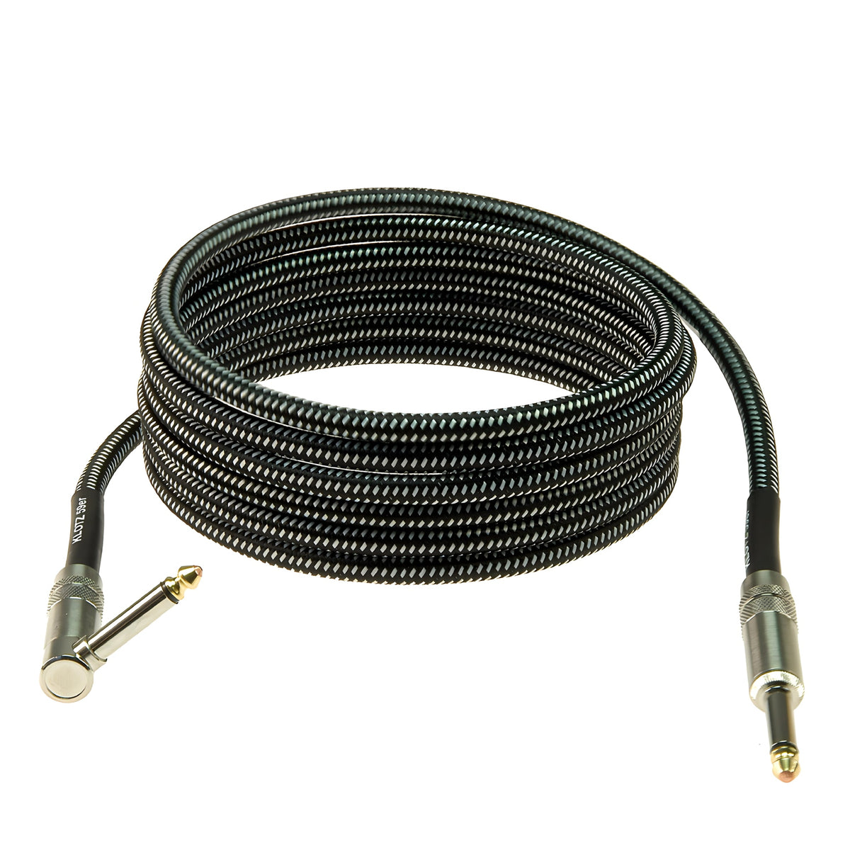 Klotz Cables VINA450 - Cable de instrumento. Cubierta textil negro/blanco. Jack mono - Jack mono. 4,5m - Tempo Shop