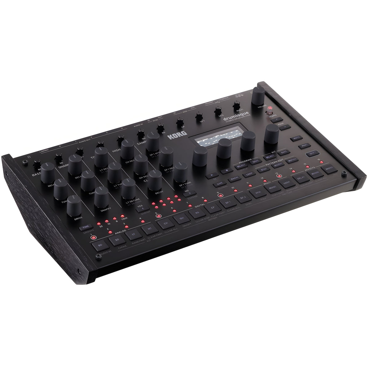 KORG DRUMLOGUE - Caja de ritmos híbrida con 4 partes analógicas (voces) y 7 partes digitales (voces) - Tempo Shop