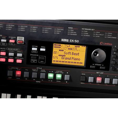 KORG EK - 50 L - Teclado de tecla completa portátil - Tempo Shop