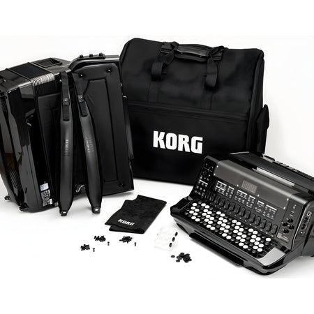 KORG FISA SUPREMA, BOTONES, METALLIC BLACK - Acordeón digital - Tempo Shop