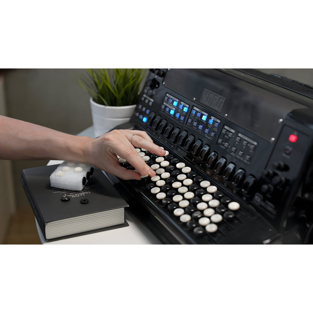 KORG FISA SUPREMA, BOTONES, METALLIC BLACK - Acordeón digital - Tempo Shop