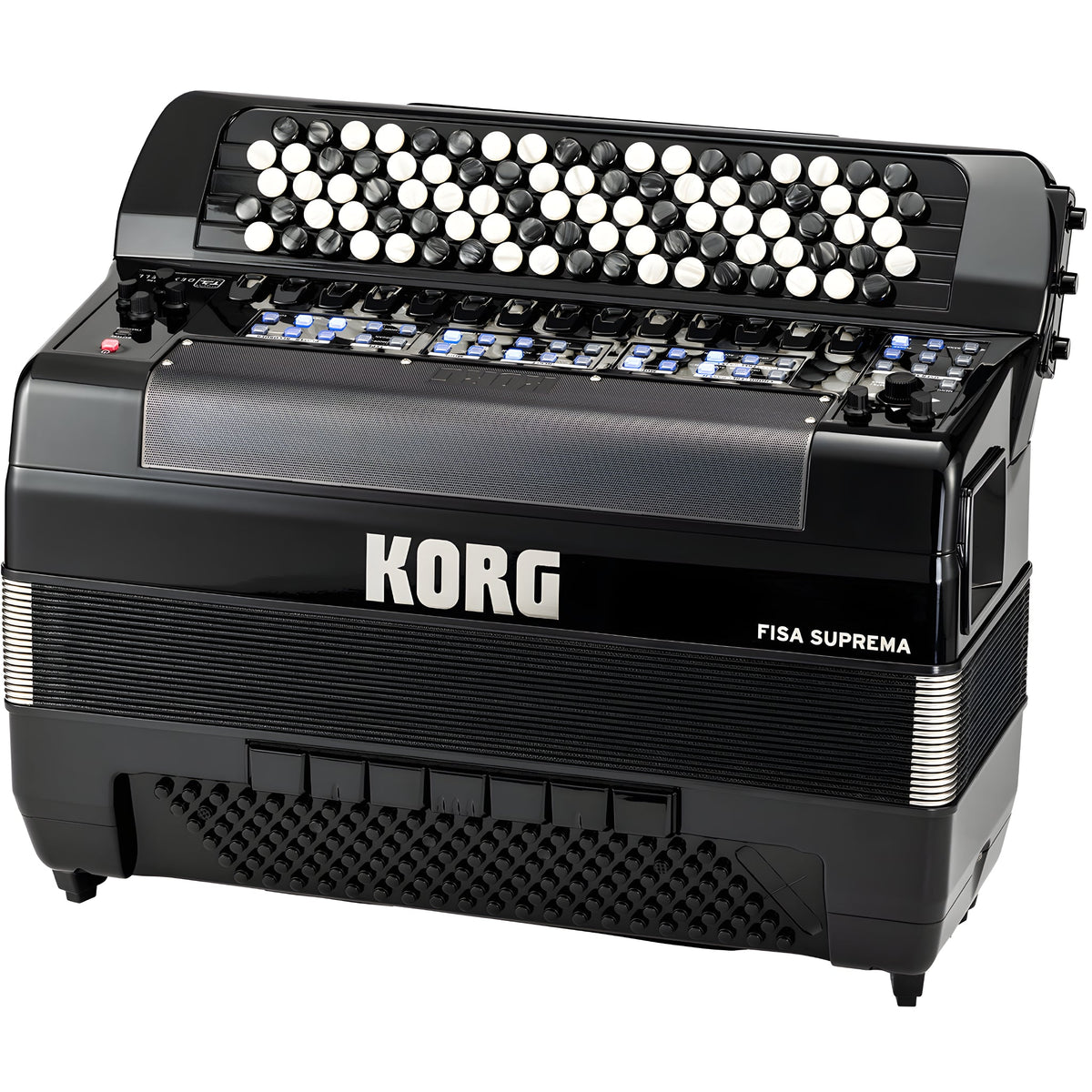 KORG FISA SUPREMA, BOTONES, METALLIC BLACK - Acordeón digital - Tempo Shop