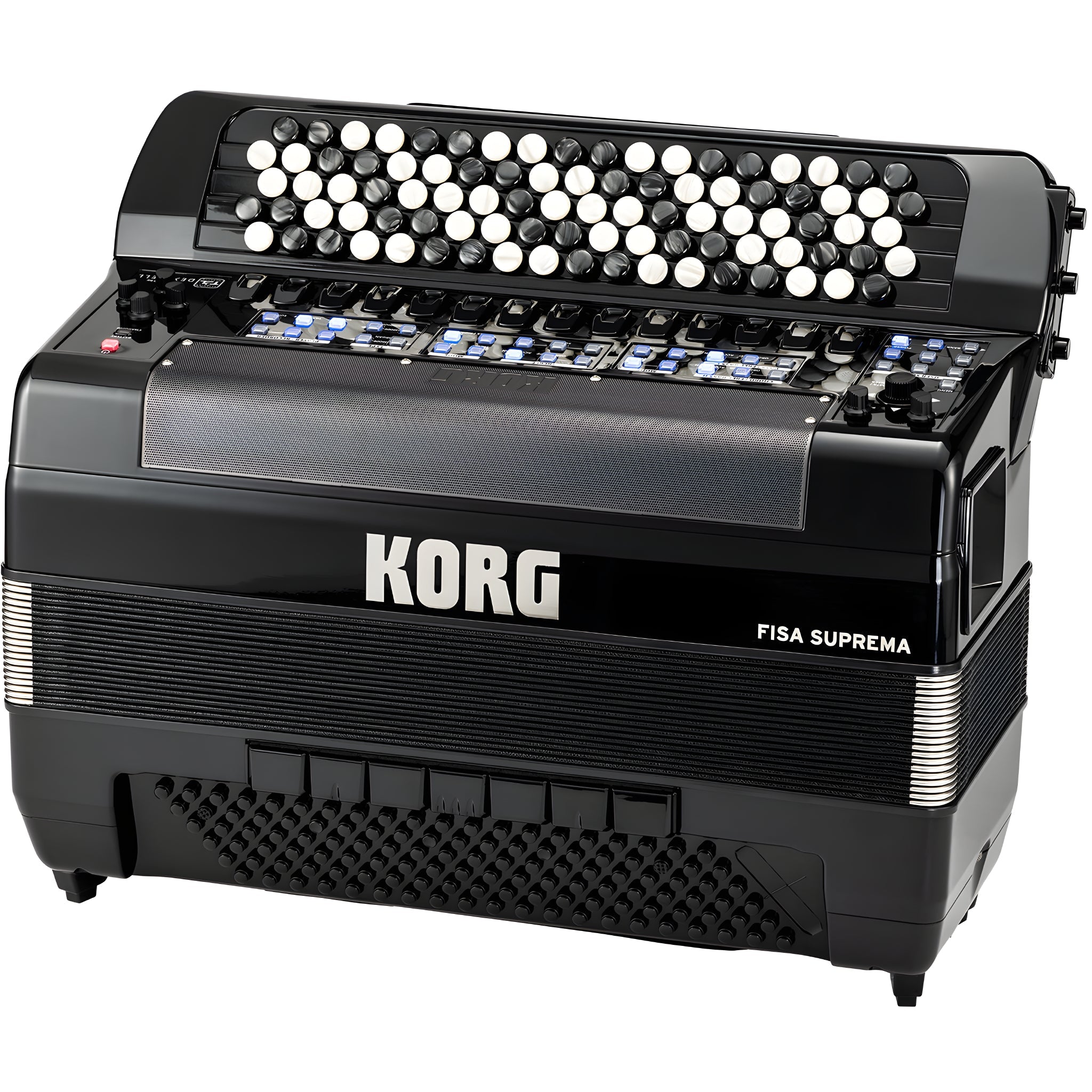 KORG FISA SUPREMA, BOTONES, METALLIC BLACK - Acordeón digital - Tempo Shop