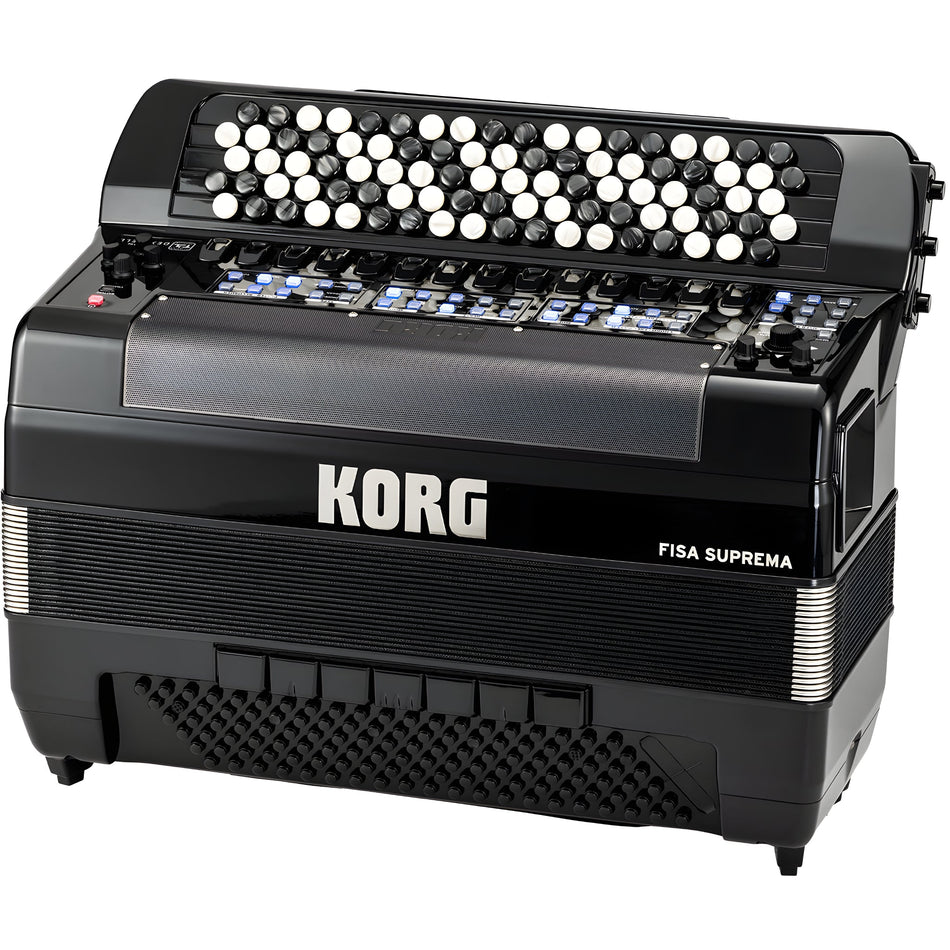 KORG FISA SUPREMA, BOTONES, METALLIC BLACK - Acordeón digital - Tempo Shop