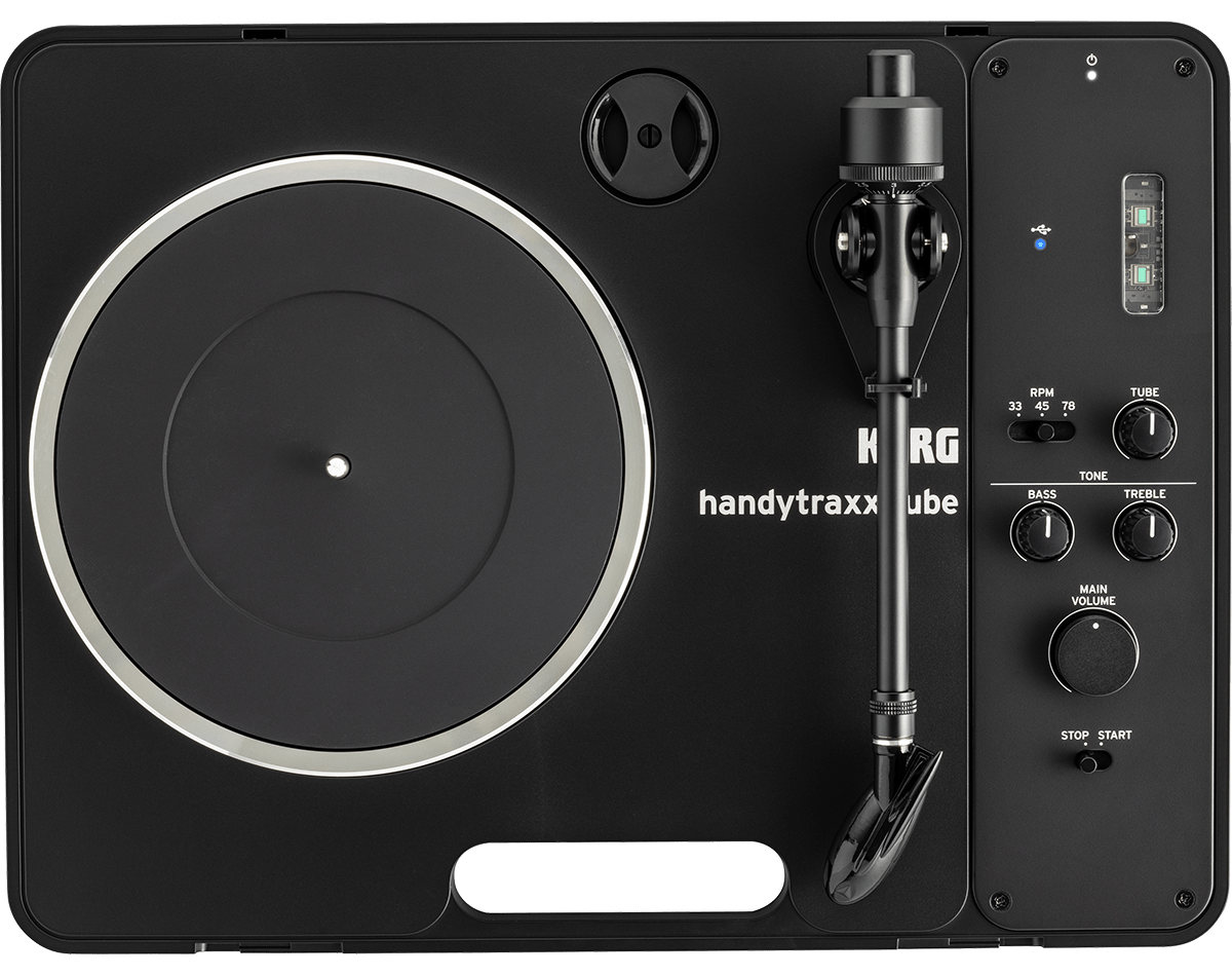 KORG handytraxx tube J - Tocadiscos portátil Hi - Fi con la cápsula JICO Clipper MM - Tempo Shop