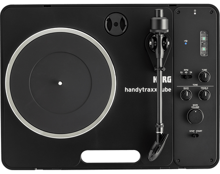 KORG handytraxx tube J - Tocadiscos portátil Hi - Fi con la cápsula JICO Clipper MM - Tempo Shop
