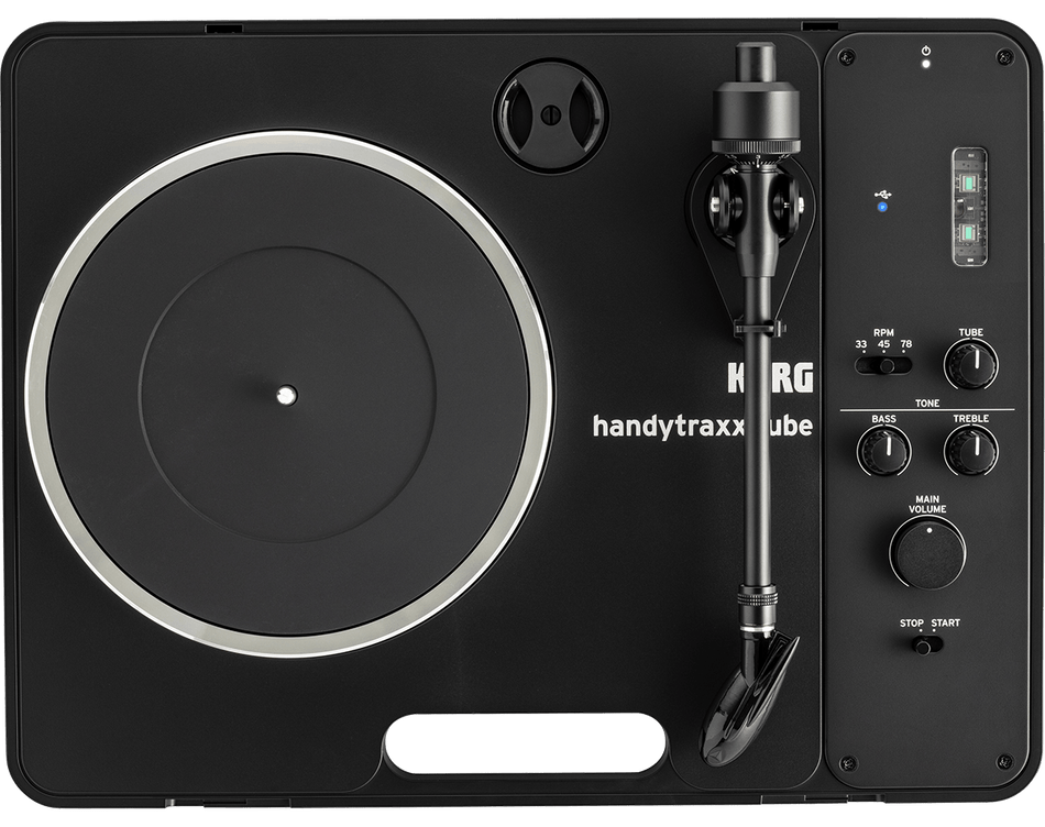 KORG handytraxx tube J - Tocadiscos portátil Hi - Fi con la cápsula JICO Clipper MM - Tempo Shop