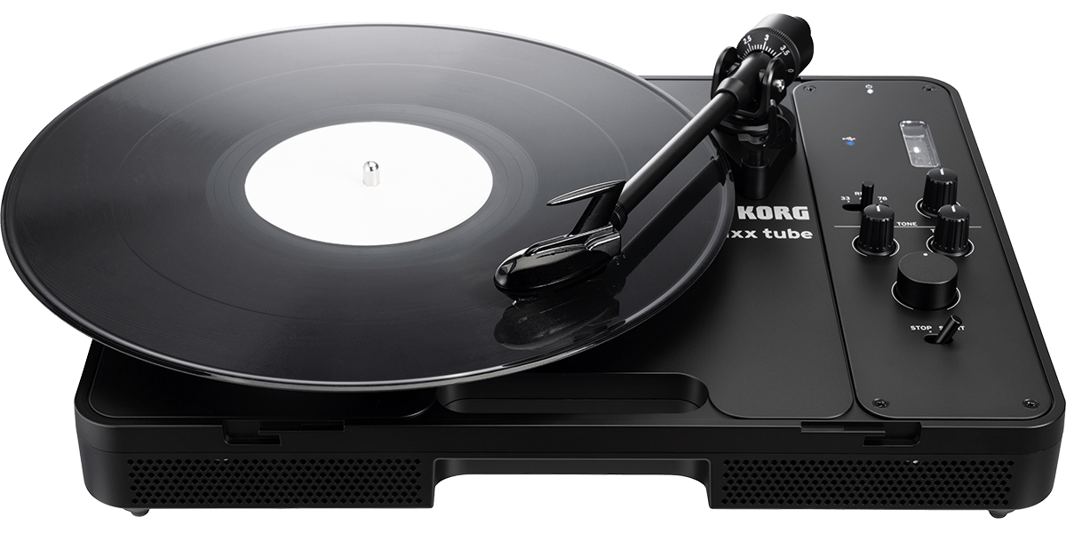 KORG handytraxx tube J - Tocadiscos portátil Hi - Fi con la cápsula JICO Clipper MM - Tempo Shop