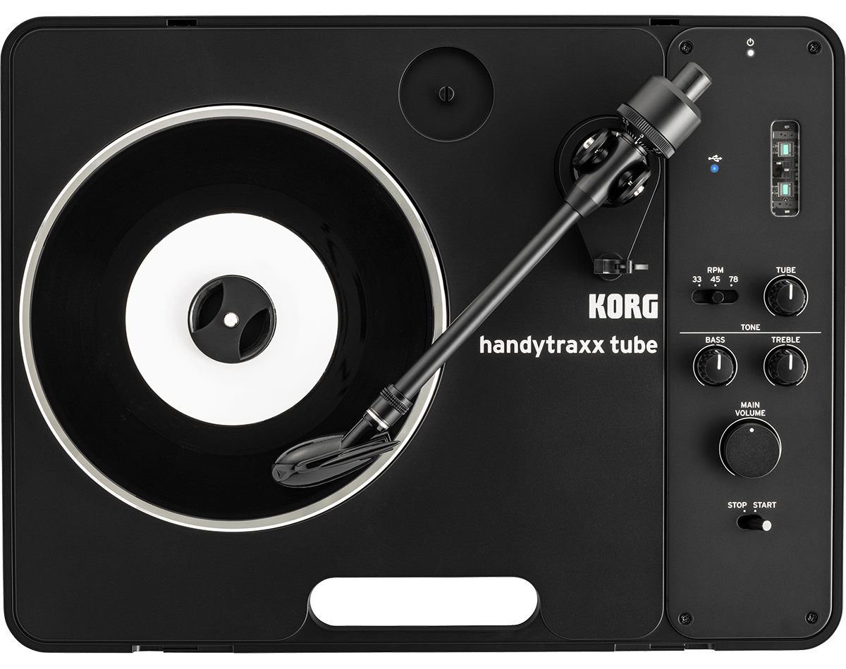 KORG handytraxx tube J - Tocadiscos portátil Hi - Fi con la cápsula JICO Clipper MM - Tempo Shop