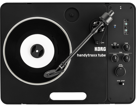 KORG handytraxx tube J - Tocadiscos portátil Hi - Fi con la cápsula JICO Clipper MM - Tempo Shop