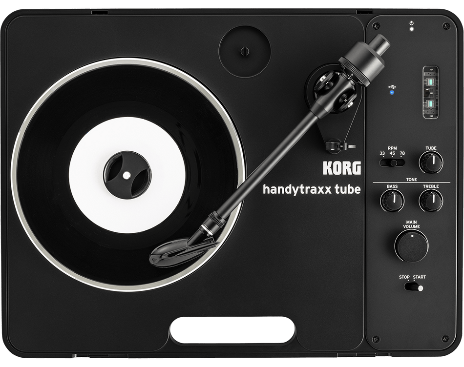 KORG handytraxx tube J - Tocadiscos portátil Hi - Fi con la cápsula JICO Clipper MM - Tempo Shop
