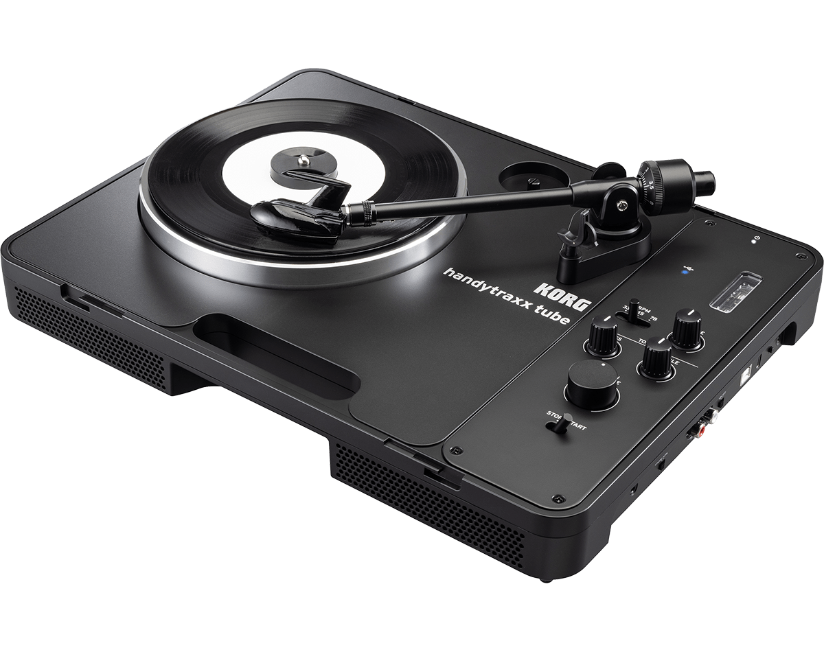 KORG handytraxx tube J - Tocadiscos portátil Hi - Fi con la cápsula JICO Clipper MM - Tempo Shop