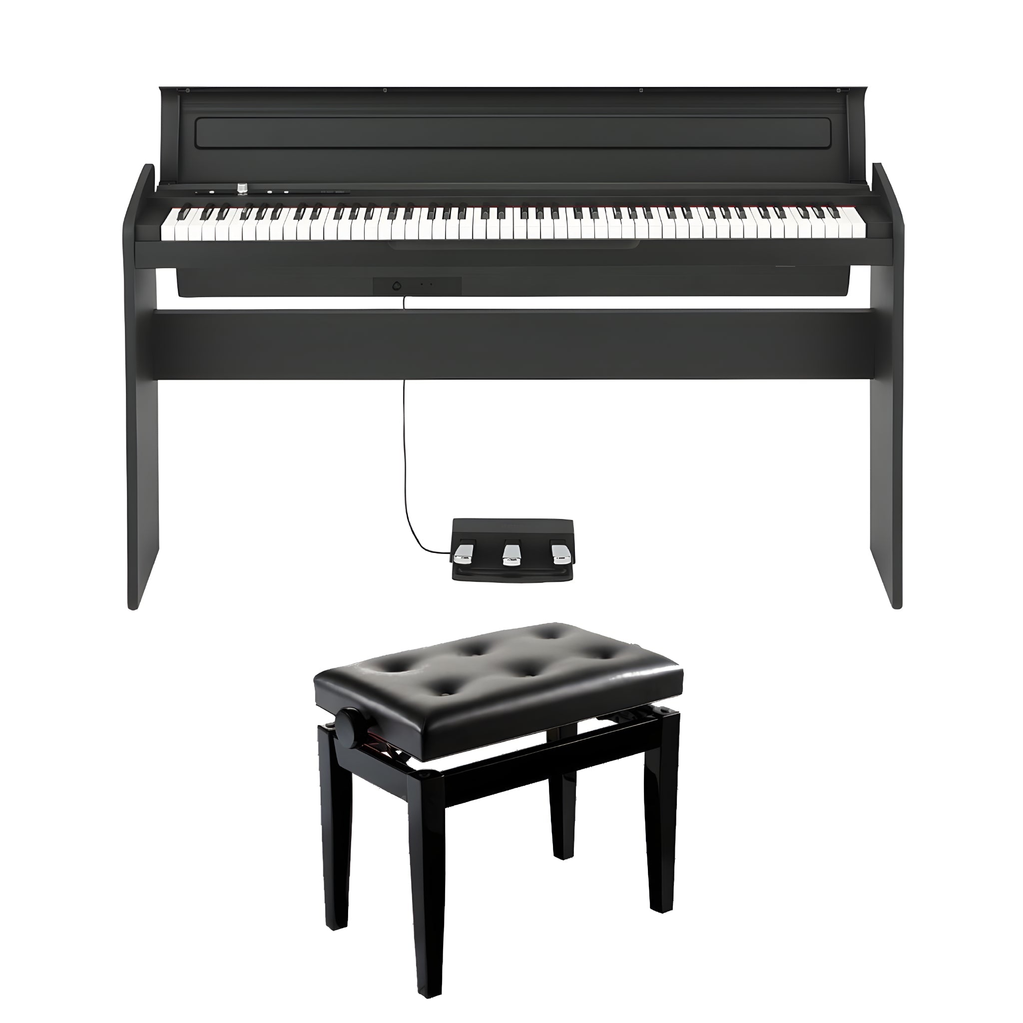 KORG LP - 180 BK KIT BANQUETA BGM - Kit piano digital con 88 teclas. Negro - Tempo Shop