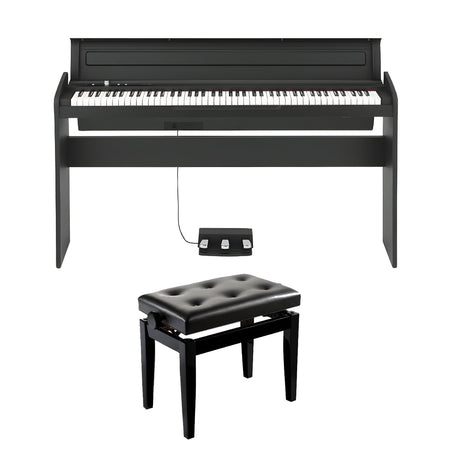 KORG LP - 180 BK KIT BANQUETA BGM - Kit piano digital con 88 teclas. Negro - Tempo Shop