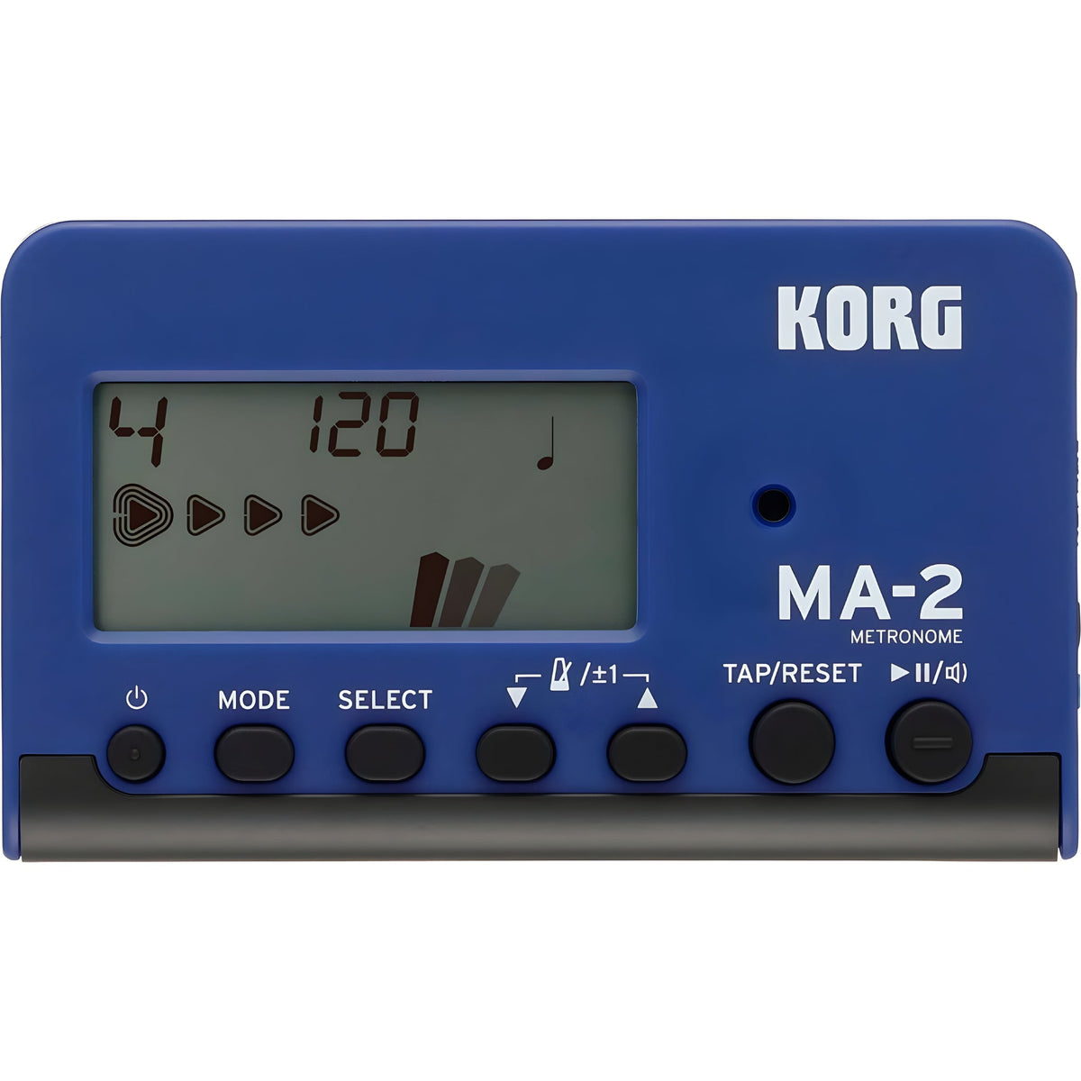 KORG MA - 2 BLBK - Metrónomo electrónico compacto. Negro y azul - Tempo Shop