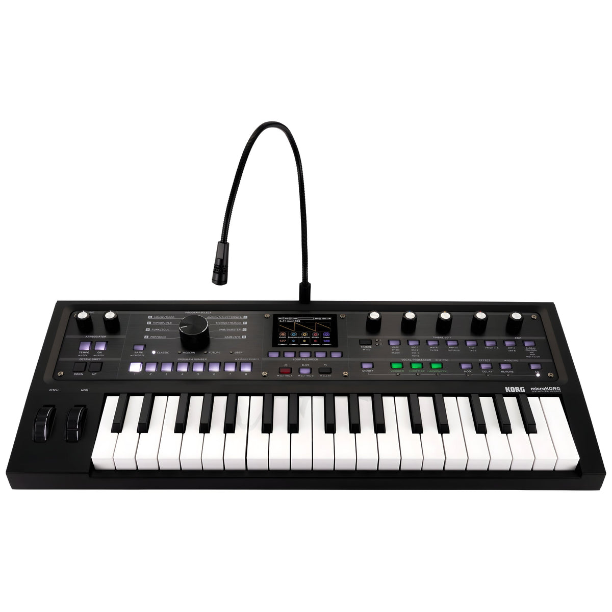 KORG microKORG 2 BK LTD - Teclado sintetizador profesional de modelado analógico de 37 teclas. Negro - Tempo Shop