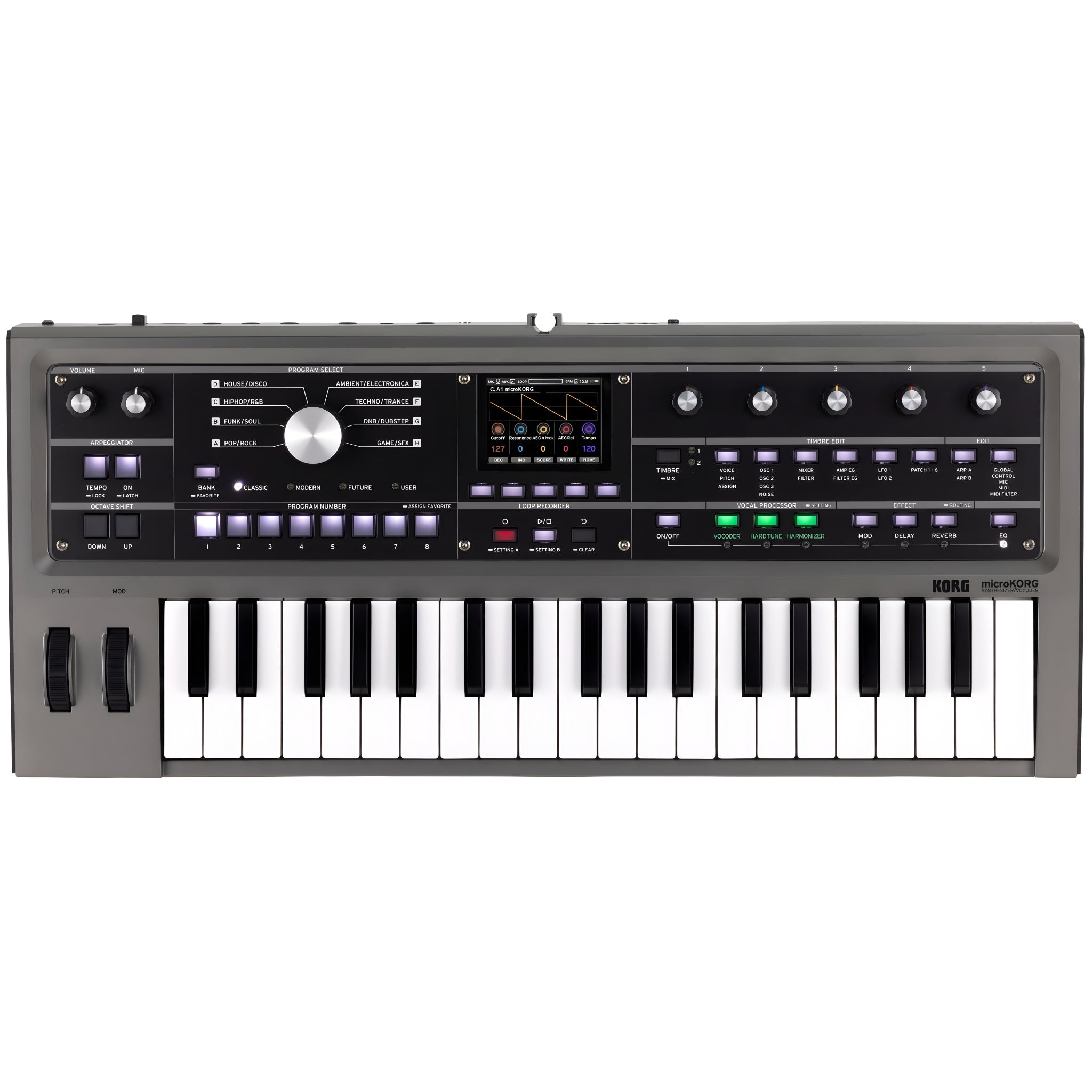 KORG microKORG 2 - Teclado sintetizador profesional de 37 teclas - Tempo Shop